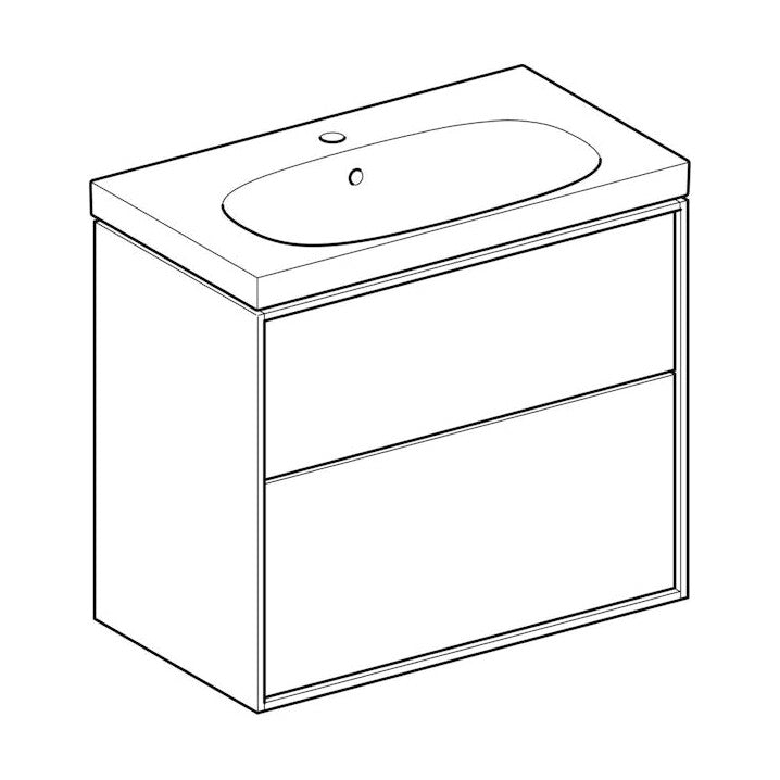 Allaskaappipaketti Ido Sense Art 750X422X682Mm, Laava [6015664] |