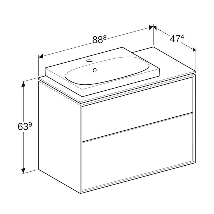 Allaskaappipaketti Ido Sense Art 888X474X694Mm,Tammi [6015669] |