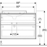 Allaskaappipaketti Ido Sense Art 888X474X694Mm, Laava [6015670] |
