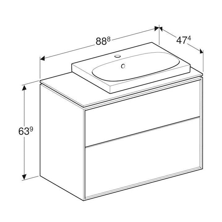 Allaskaappipaketti Ido Sense Art 888X474X694Mm, Valk [6015671] |
