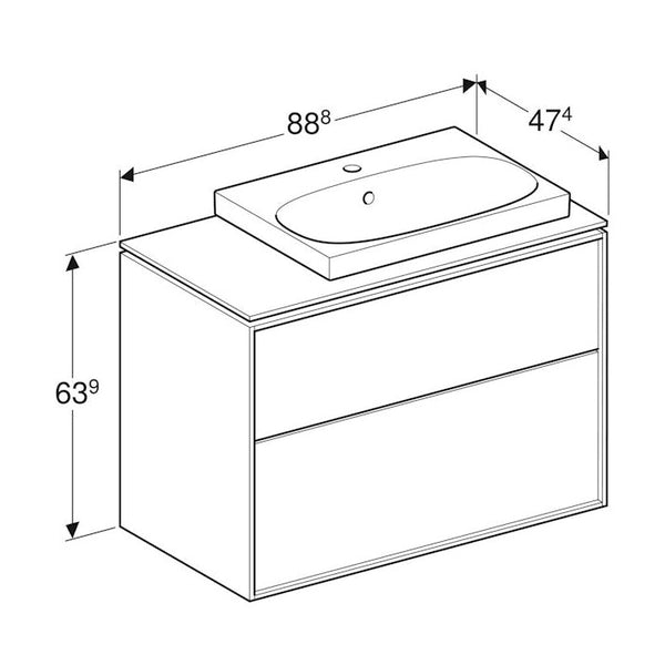 Allaskaappipaketti Ido Sense Art 888X474X694Mm, Valk [6015671] |