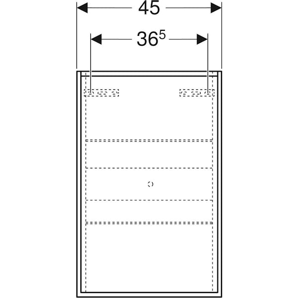 Seinäkaappi Ido Sense Art 450X150X700Mm,Pähkin [6018832] |