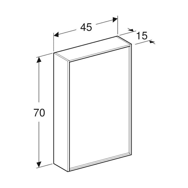 Seinäkaappi Ido Sense Art 450X150X700Mm, Valk [6015674] |