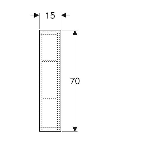 Seinäkaappi Ido Sense Art 450X150X700Mm, Valk [6015674] |