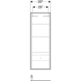 Puolikorkea Kaappi Ido Sense Art 366X360X1038Mm,Laava [6015679] |