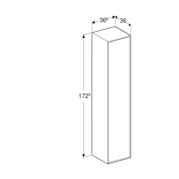 Korkea Kaappi Ido Sense Art 366X360X1725Mm,Pähk [6018826] |