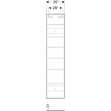Korkea Kaappi Ido Sense Art 366X360X1725Mm,Laava [6015682] |