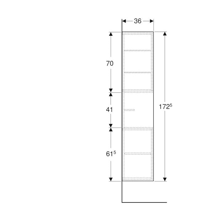 Korkea Kaappi Ido Sense Art 366X360X1725Mm,Pähki [6018828] |