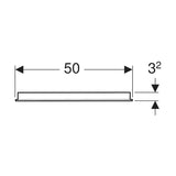 Tasopeili Ido Reflect 500X32X700Mm, Alumiini [6015718] |