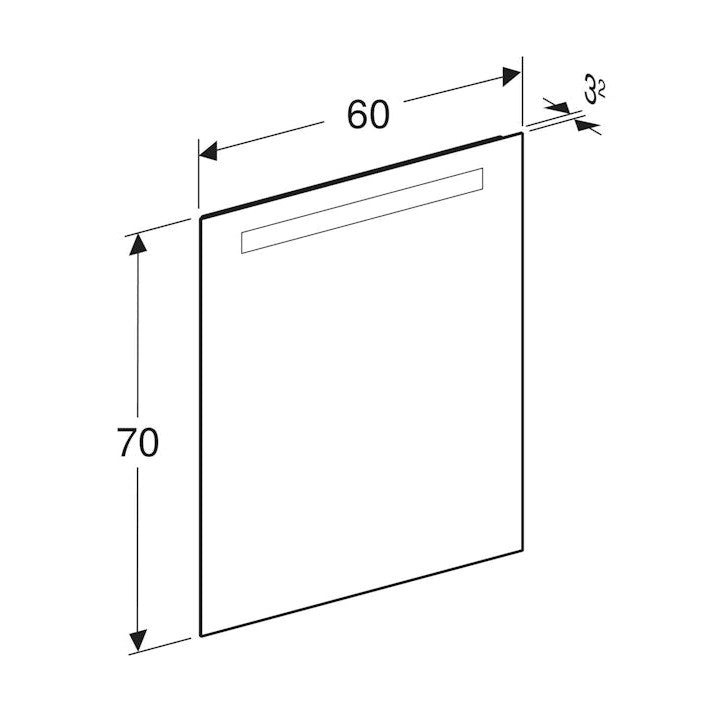 Tasopeili Ido Reflect 600X32X700Mm, Alumiini [6015719] |