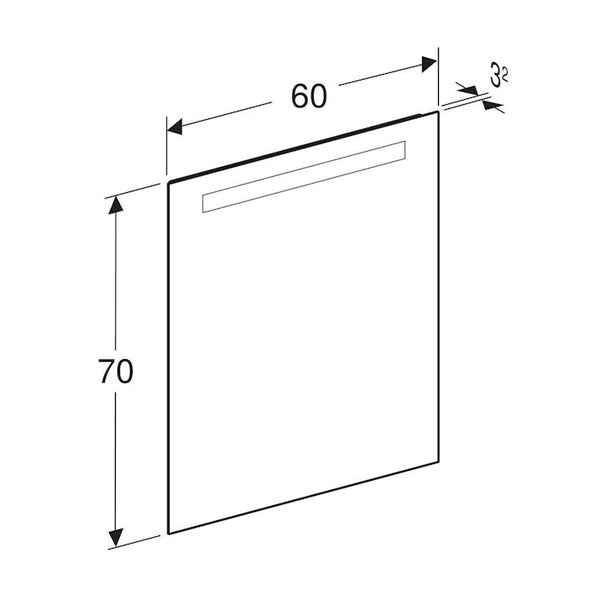 Tasopeili Ido Reflect 600X32X700Mm, Alumiini [6015719] |