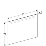 Tasopeili Ido Reflect 1000X32X700Mm, Alumiini [6015722] |