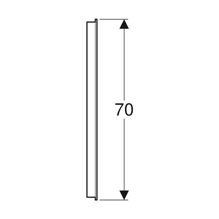 Tasopeili Ido Reflect 1000X32X700Mm, Alumiini [6015722] |