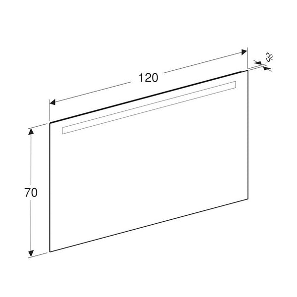 Tasopeili Ido Reflect 1200X32X700Mm, Alumiini [6015723] |