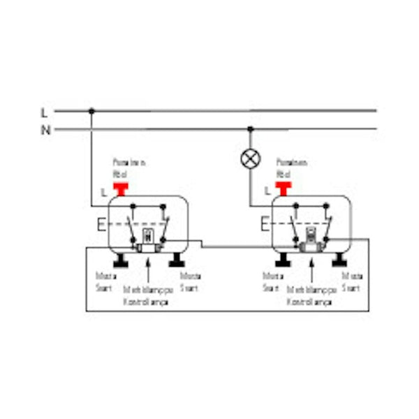 Kytkin Ensto Intro 5/10Ax/250V/Ip44 Upj 0X Val [2113515] |
