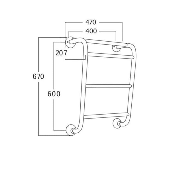Rej Design pyyhekuivain Retro BT 464 alakytkentä kromi [5488600] |