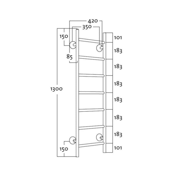 Rej Design pyyhekuivain Tango BTH 35130 ylä musta vesi [5487616] |