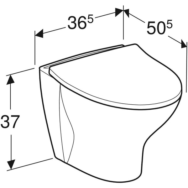 OUTLET Seinä - WC IDO Glow 68 kova kansi [5658202] |