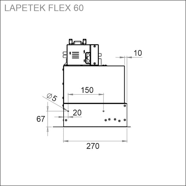 Liesituuletin Lapetek Flex 60 X1 EC musta [7939763]