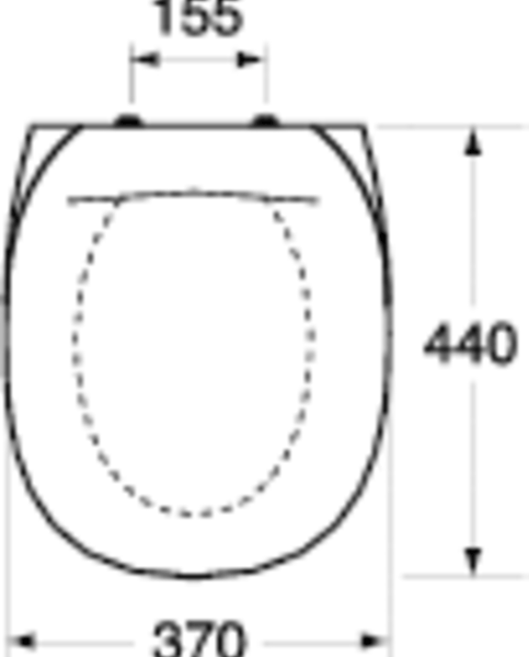 WC-istuinkansi Gustavsberg Nordic 390 vakiokansi valkoinen [5712031]