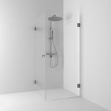 Svedbergs 180° suihkukulma 100x80, suora, lyijynmusta/kirkas [623781] |