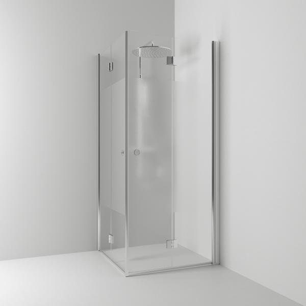 Svedbergs Skoga suihkukulma 70x100, taitettava, alum kiiltävä/puolihuurrettu [61609471] |