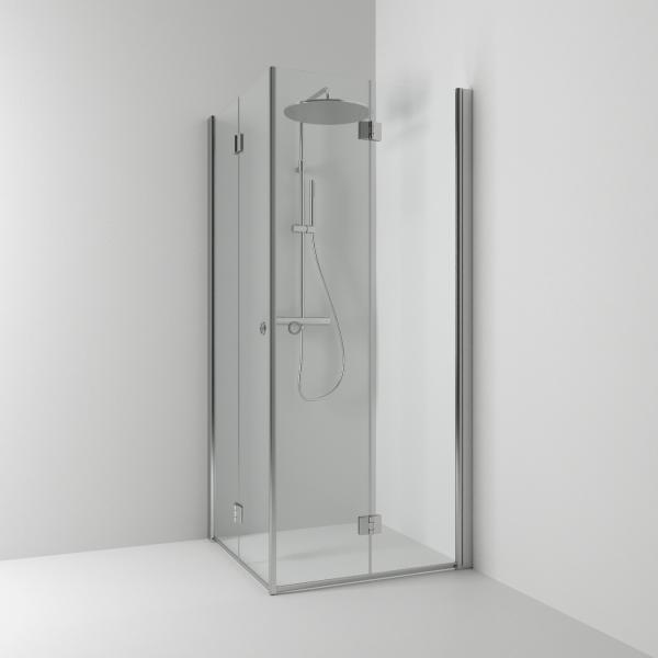 Svedbergs Skoga suihkukulma 100x100, taitettava, alum matta/kirkas [61607311] |