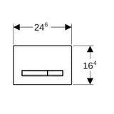 Huuhtelupainike Sigma50 2 - H Square Punakulta/Harjattu [5756943] |