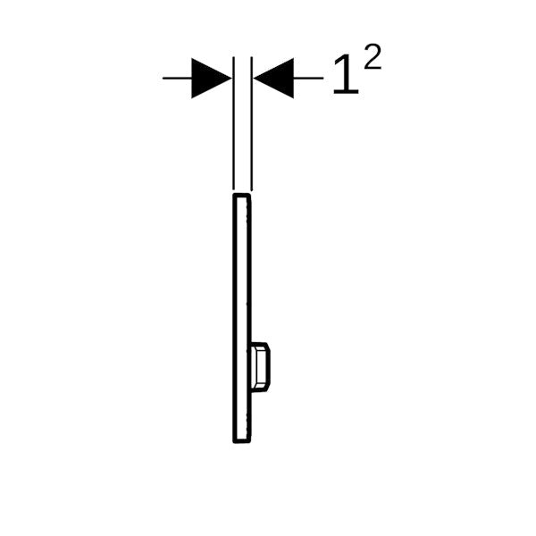 Huuhtelupainike Sigma50 2 - H Square Mustakromi/Harjattu [5756944] |