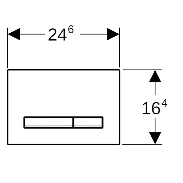 Huuhtelupainike Sigma50 2 - H Square Mustakromi/Harjattu [5756944] |