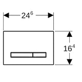 Huuhtelupainike Sigma50 2 - H Square Mustakromi/Harjattu [5756944] |