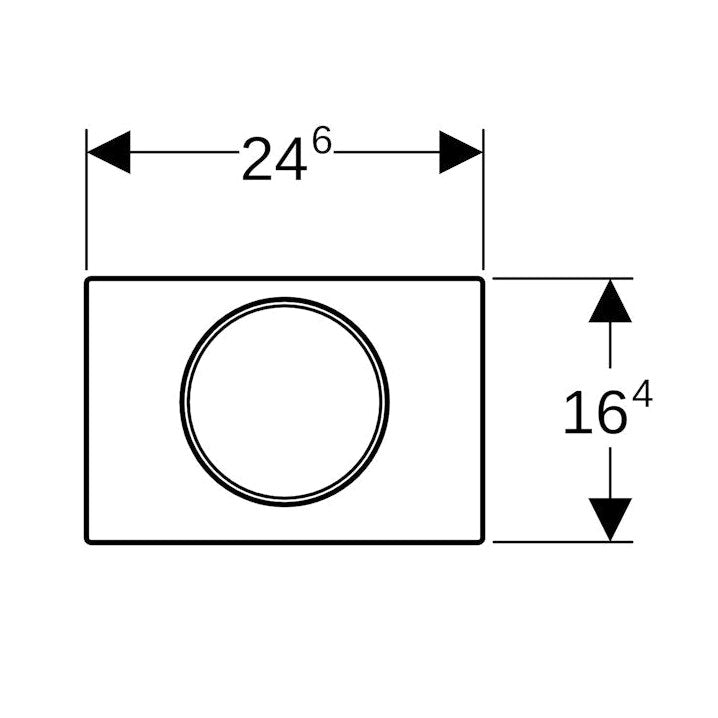 Huuhtelupainike Sigma10 Round Mattavalk./Valkoinen [5756958] |
