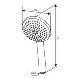 Damixa Käsisuihku 1 - Toiminen Core Kromattu 593410000 [6561348] |