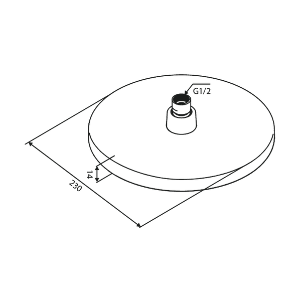 Damixa Suihkusiivilä 230 Mm Core Musta 596846100 [6561351] |