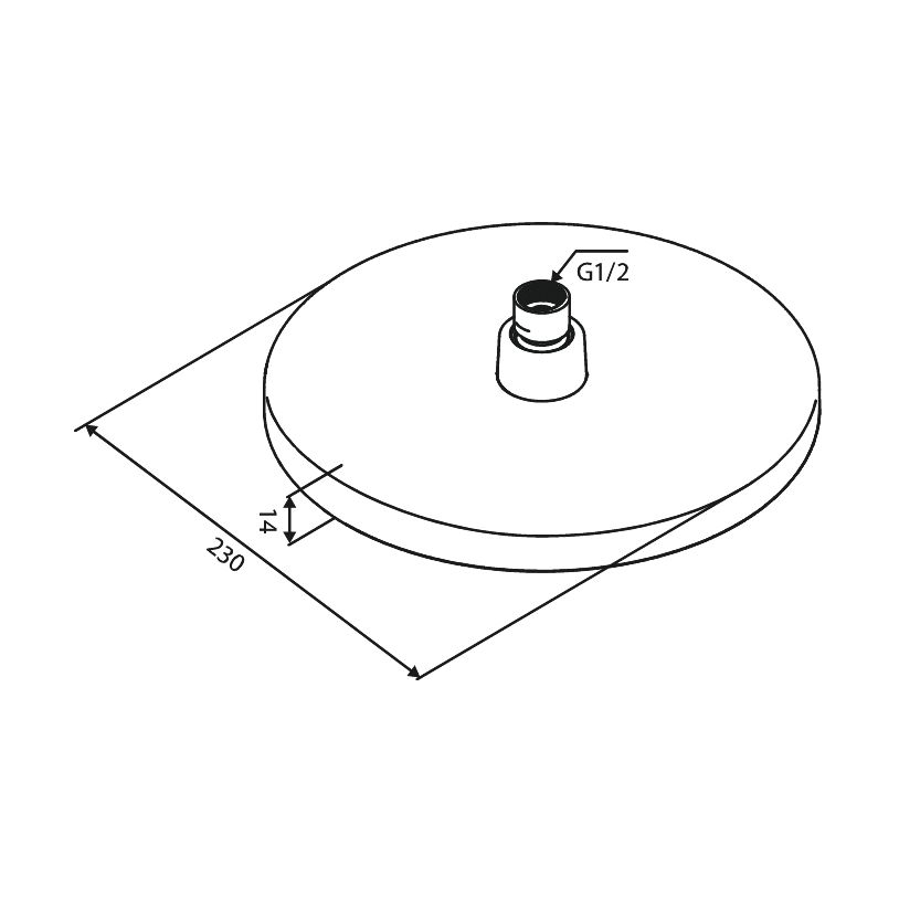 Damixa Suihkusiivilä 230 Mm Core Kromattu 596840000 [6561350] |