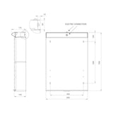 Peilikaappi V21295 Polaria LED Lumena 500 oikea VVS [6045234] |
