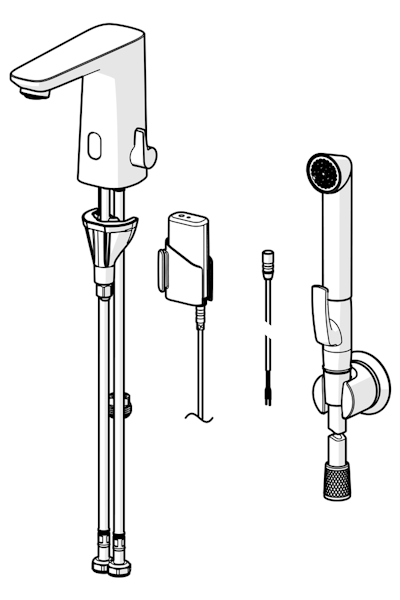 Pesuallashana Oras Electra Digital 9222FZ-33 3V, bidé, Bluetooth, mattamusta [6110434]