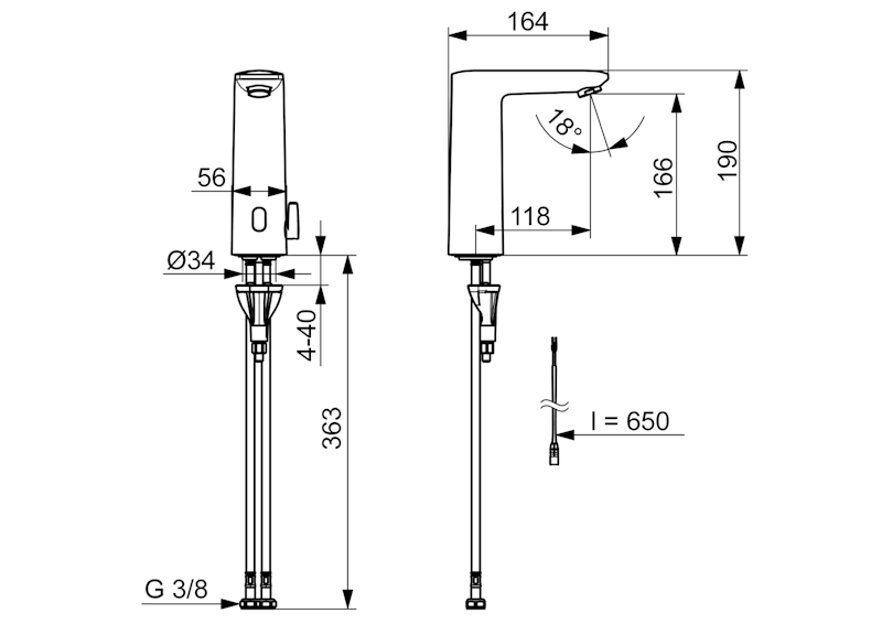Pesuallashana Oras Electra 9300FZ 3 V BT [6110440]