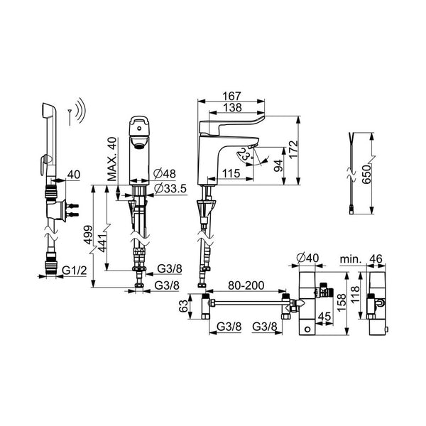 Pesuallashana Oras Clinica Hybrid 5602FZ 230/9V, bidé, Bluetooth 6110457