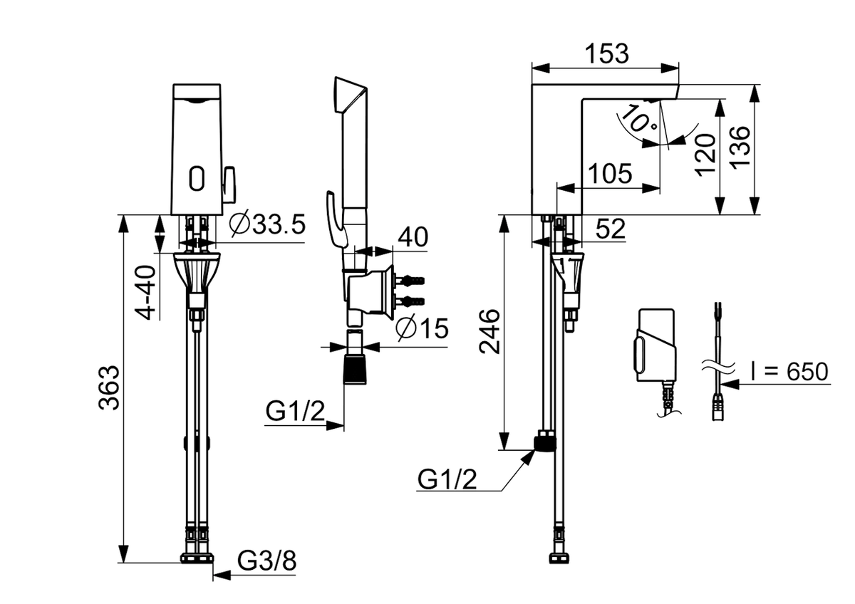Oras Stela Safety 4816FZ washbasin faucet [6110479]