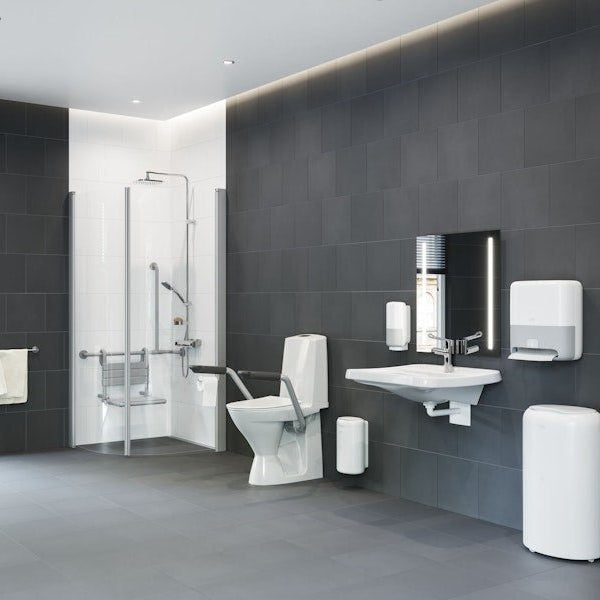 Pesuallas Ido Liikuntaesteisille 12107 - 01Valk Ilman Ylivuotoa [5611705] |