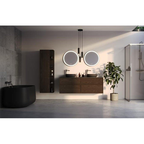 Lucite kylpyamme Auren 156x81 Musta matta [59804] |