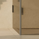 Svedbergs 180° suihkukulma 80x80, suora, lyijynmusta/pronssilasi [623988] |