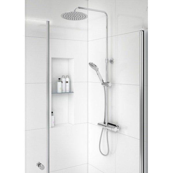 Yläsuihkuyhdistelmä Estetic Round Kromi 6371613