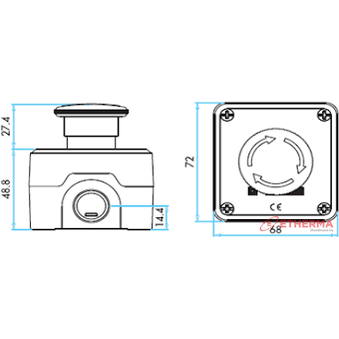 Hätä - Seis Painike [P1EC400E40K] |