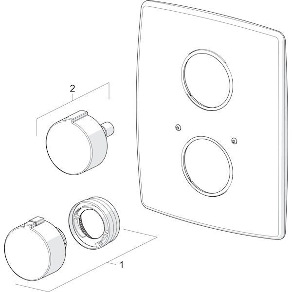 Pintaosa amme- ja suihkuhanalle Oras Cubista 2888 [6315617]