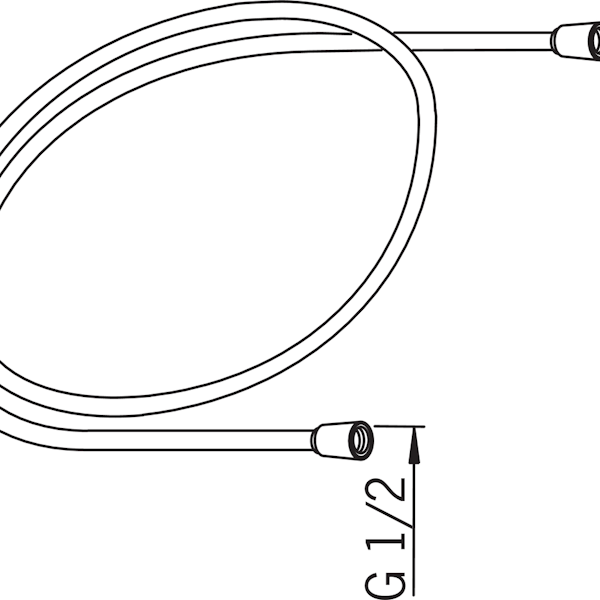 Suihkuletku Oras 1750 mm muovi/kromi 241016 [6510181]