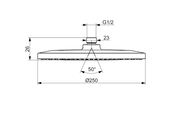 Kattosuihku Oras 272080N D 250 Mm 6510311