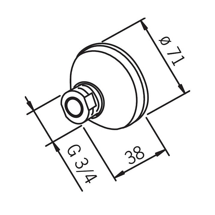 Hanaliitin G3/4 X D15Mm 204762 Oras [6511270] |