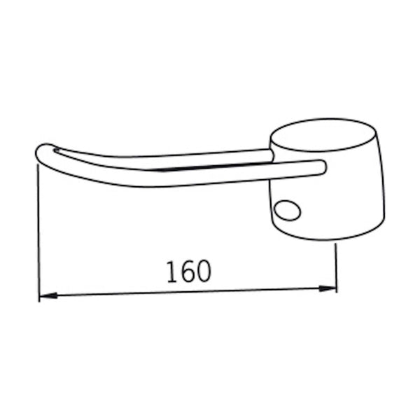 Elbow lever Oras Safira/Vega long lever 159990 [6512620]